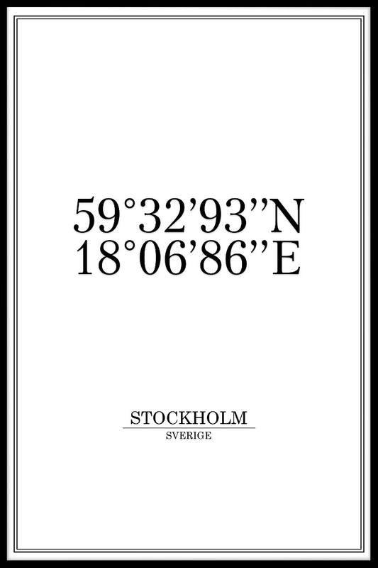 Stockholm Coordinates juliste