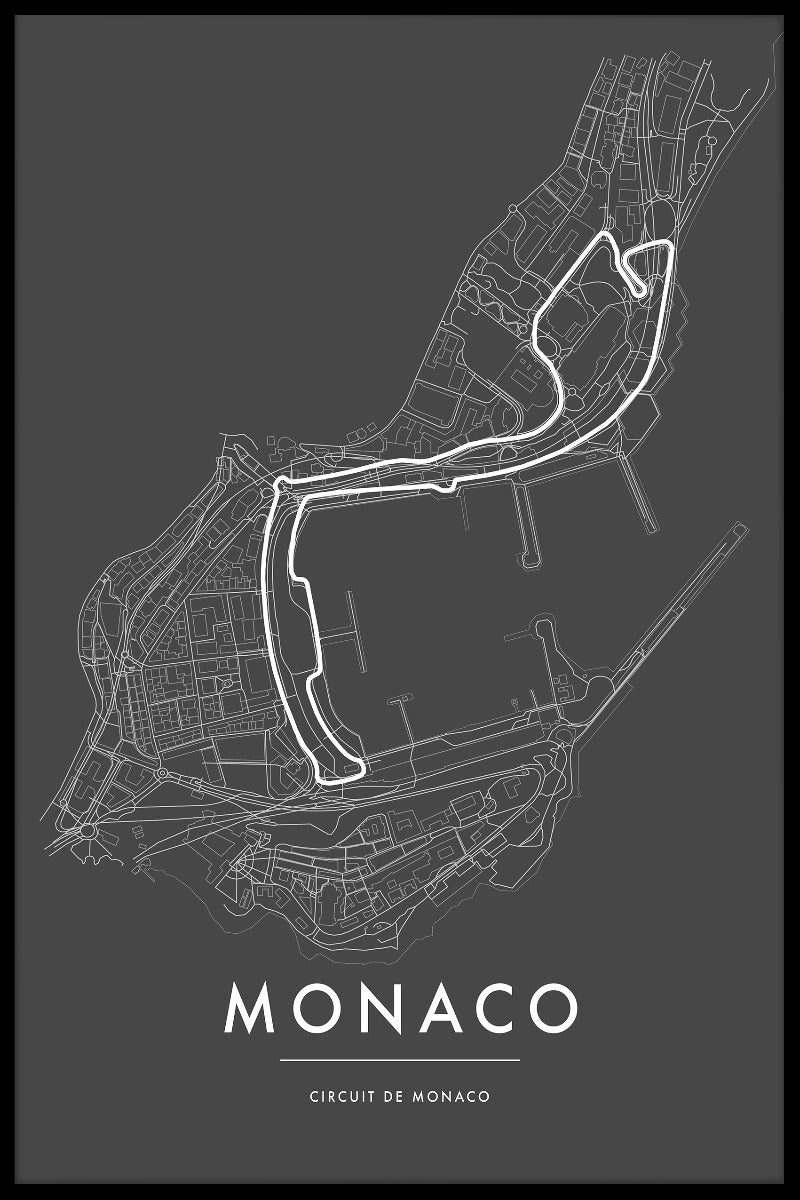 Circuit de Monaco juliste