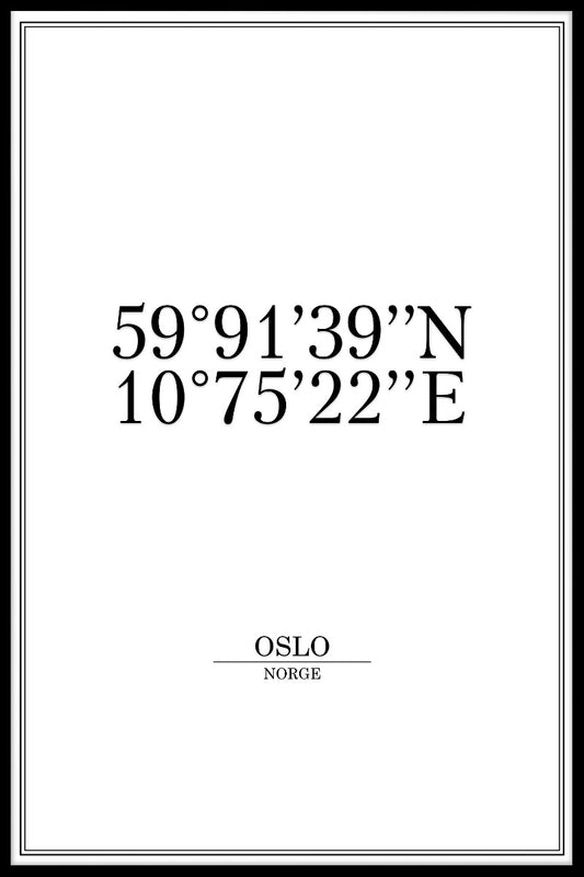 Oslo Coordinates juliste