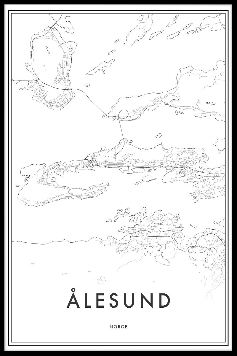 Ålesund Map juliste