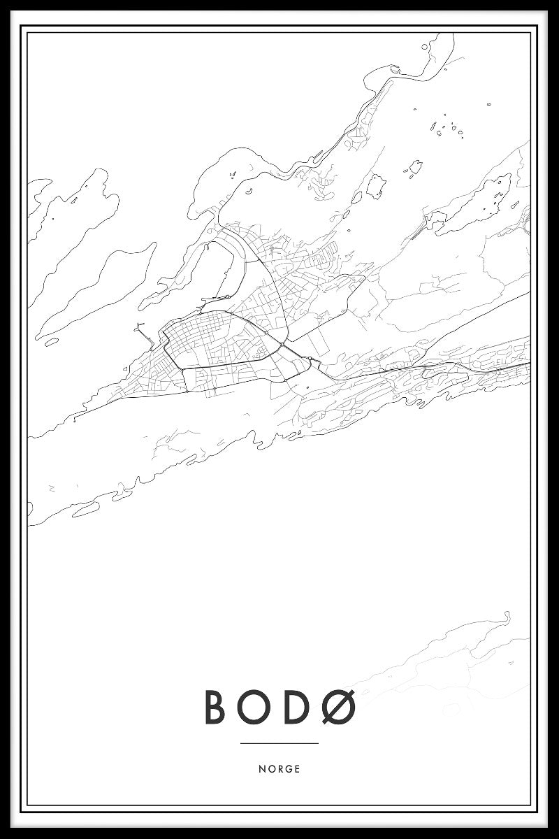 Bodø Map juliste