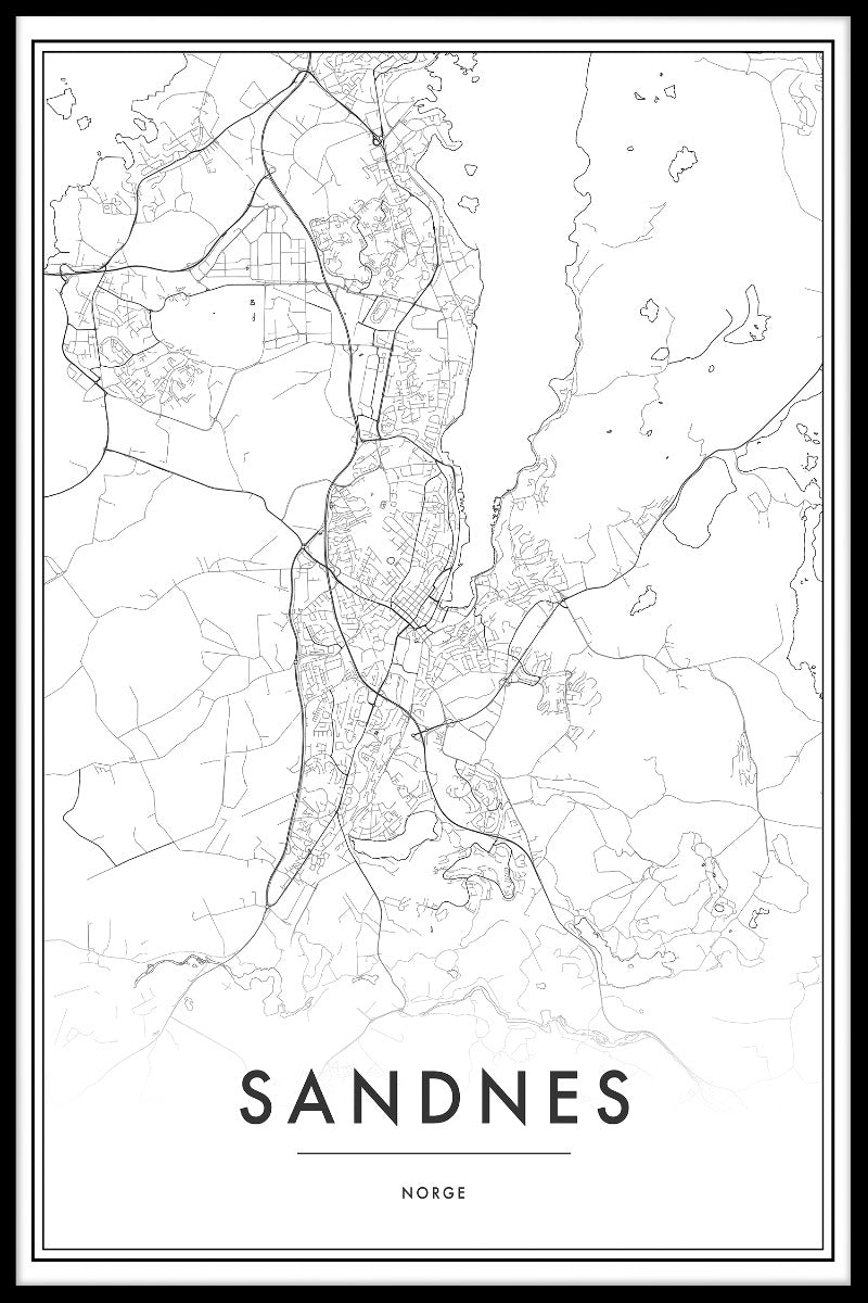 Sandnes Map juliste