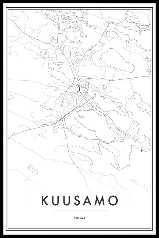 Kuusamo Map juliste