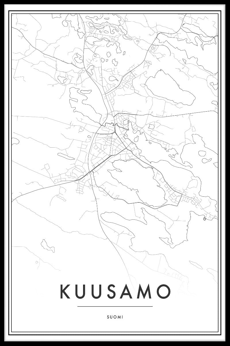 Kuusamo Map juliste