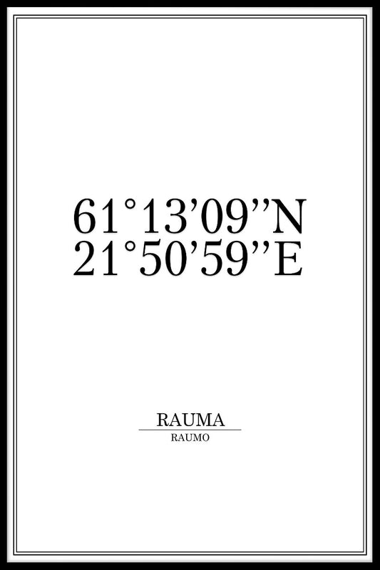 Rauma Coordinates juliste