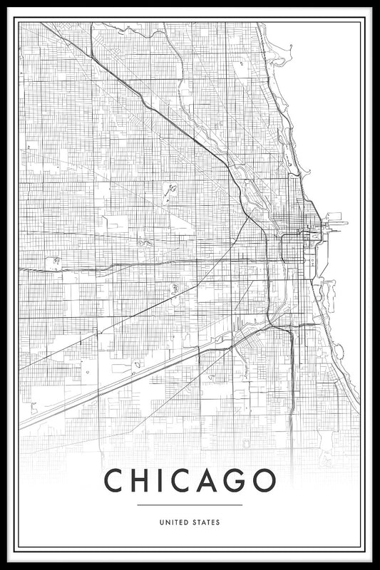 Chicago Map juliste