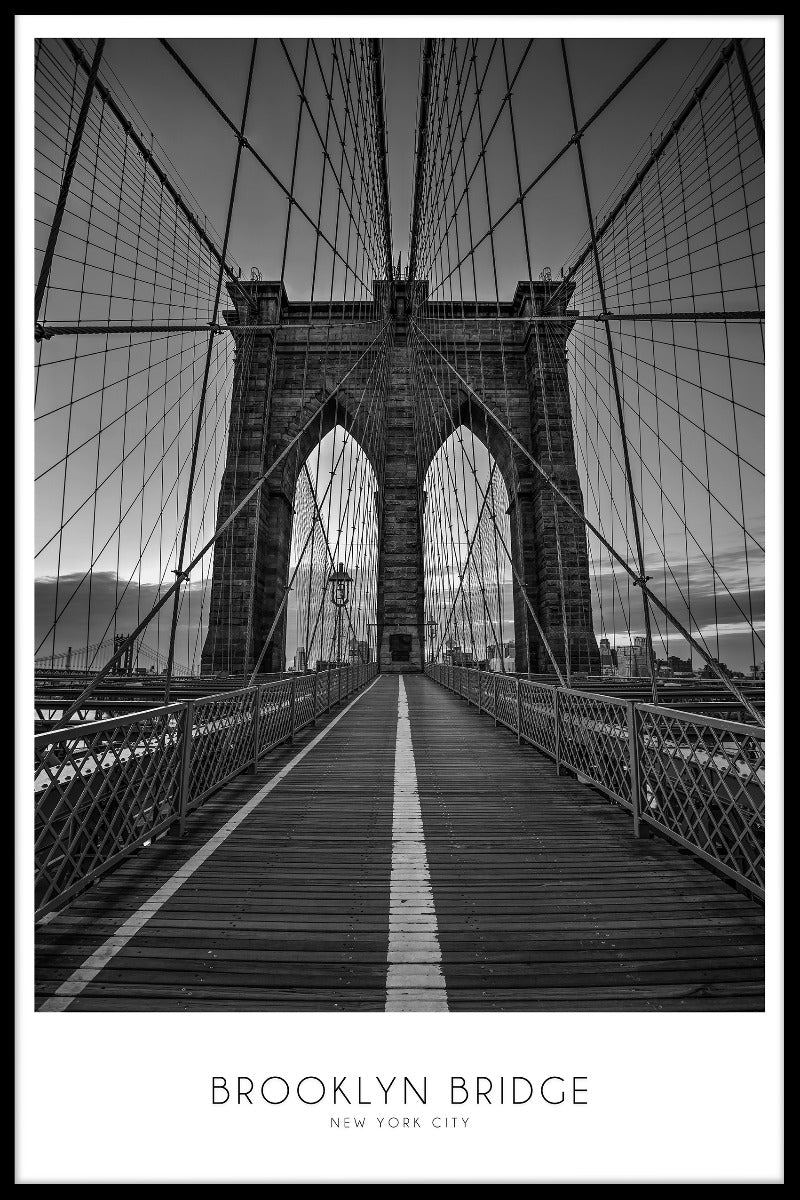 NYC Brooklyn Bridge juliste