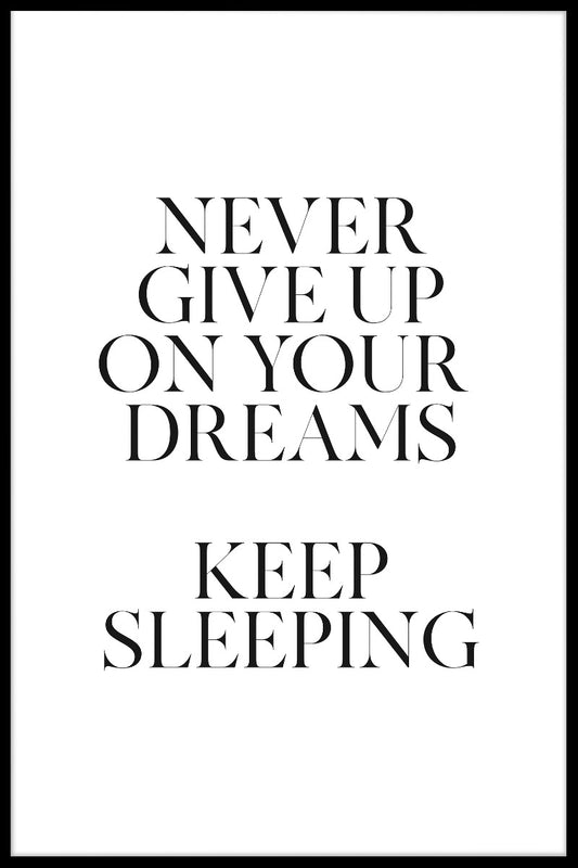 Keep Sleeping juliste