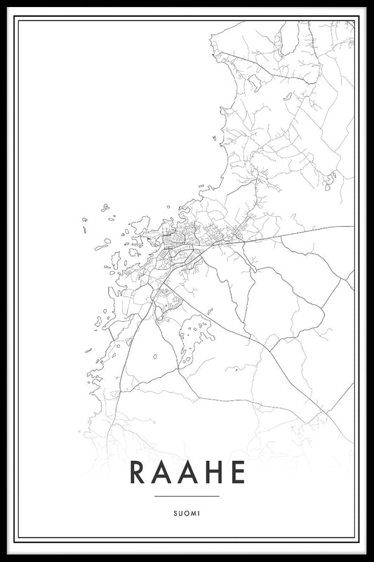 Raahe Map juliste