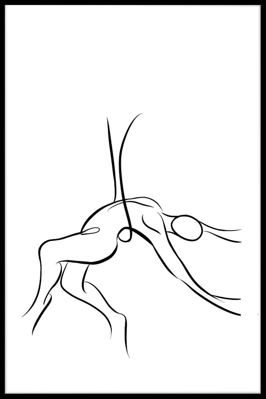 Motion Line Art N04 juliste