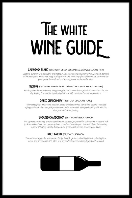 White Wine Guide juliste
