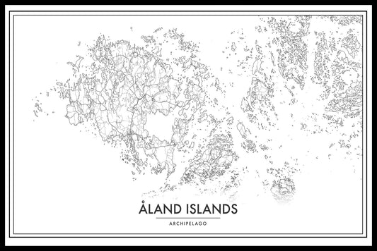 Åland Archipelago Map juliste