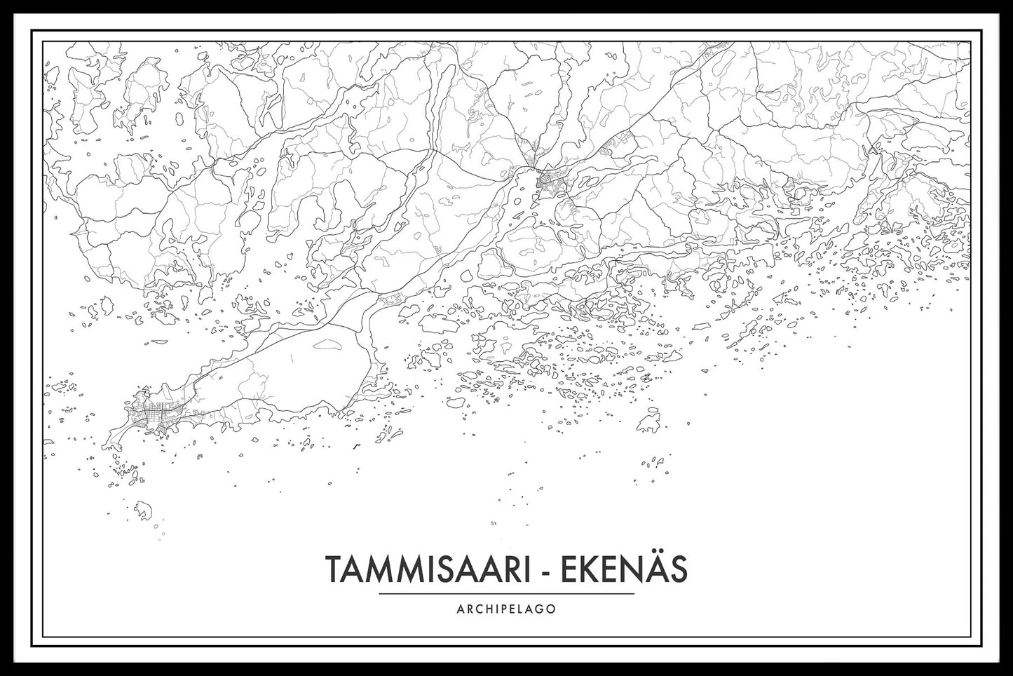 Tammisaari Archipelago Map juliste