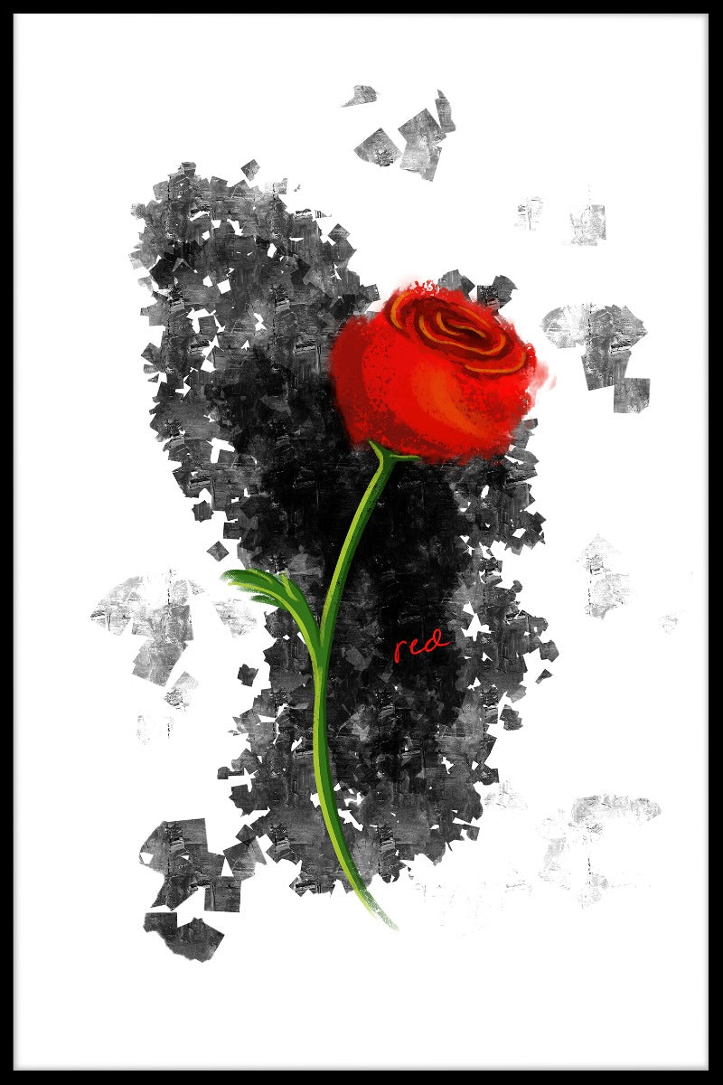 Red Flower Graphic Design juliste