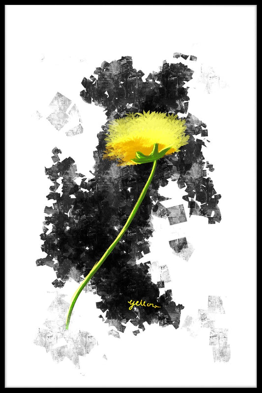 Yellow Flower Graphic Design juliste