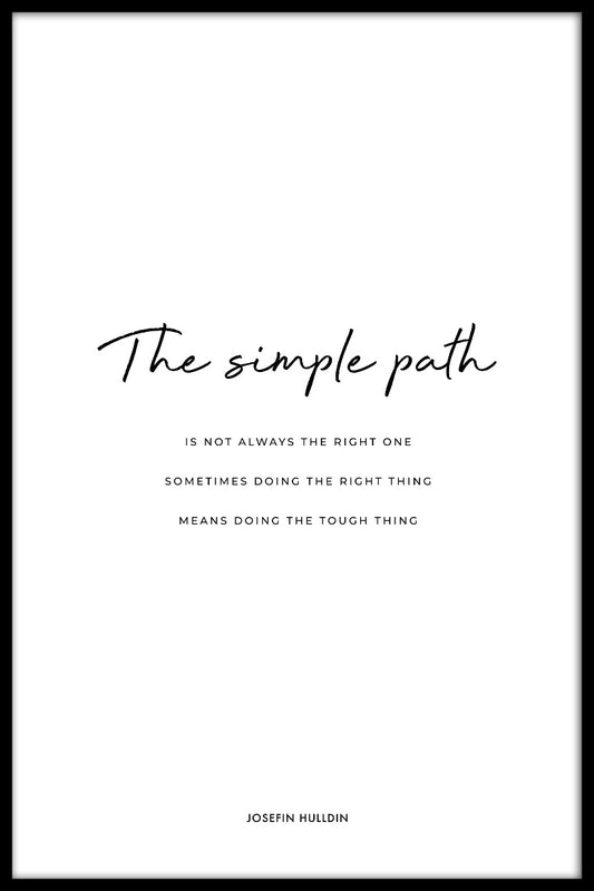 The Simple Path juliste