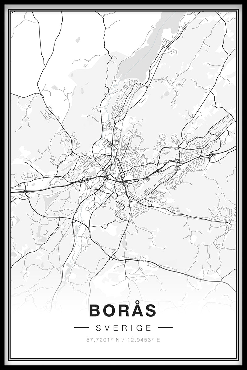 Borås Map juliste