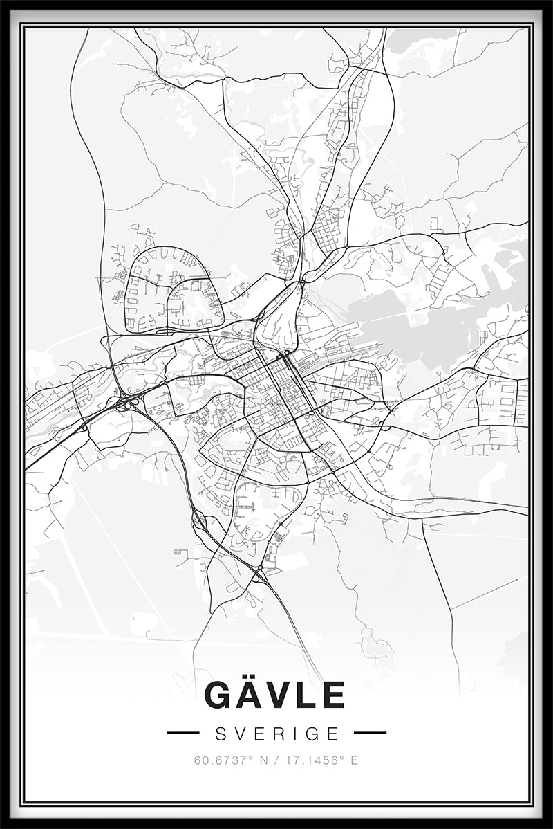 Gävle Map juliste