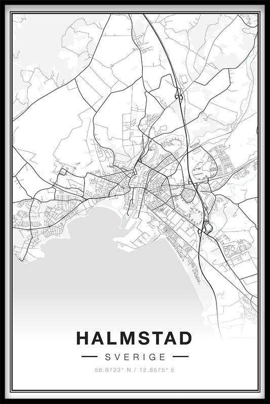 Halmstad Map juliste