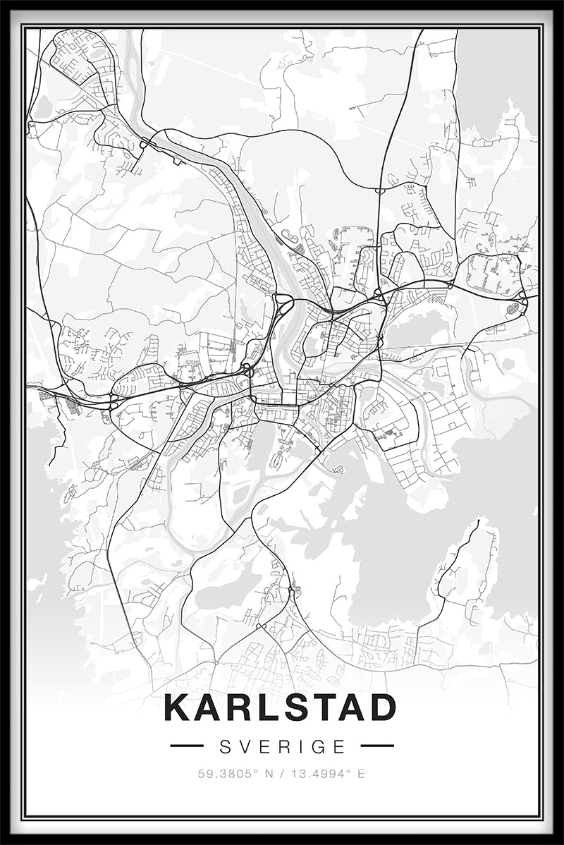 Karlstad Map juliste