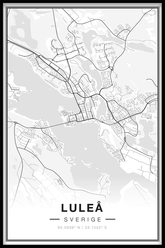 Luleå Map juliste