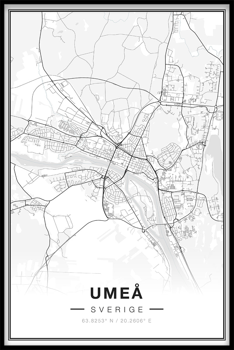 Umeå Map juliste