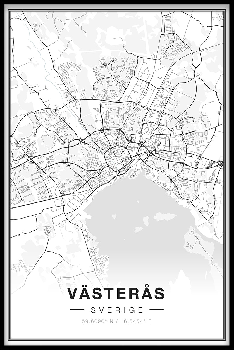 Västerås Map juliste