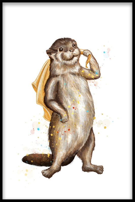 Beaver Illustration juliste