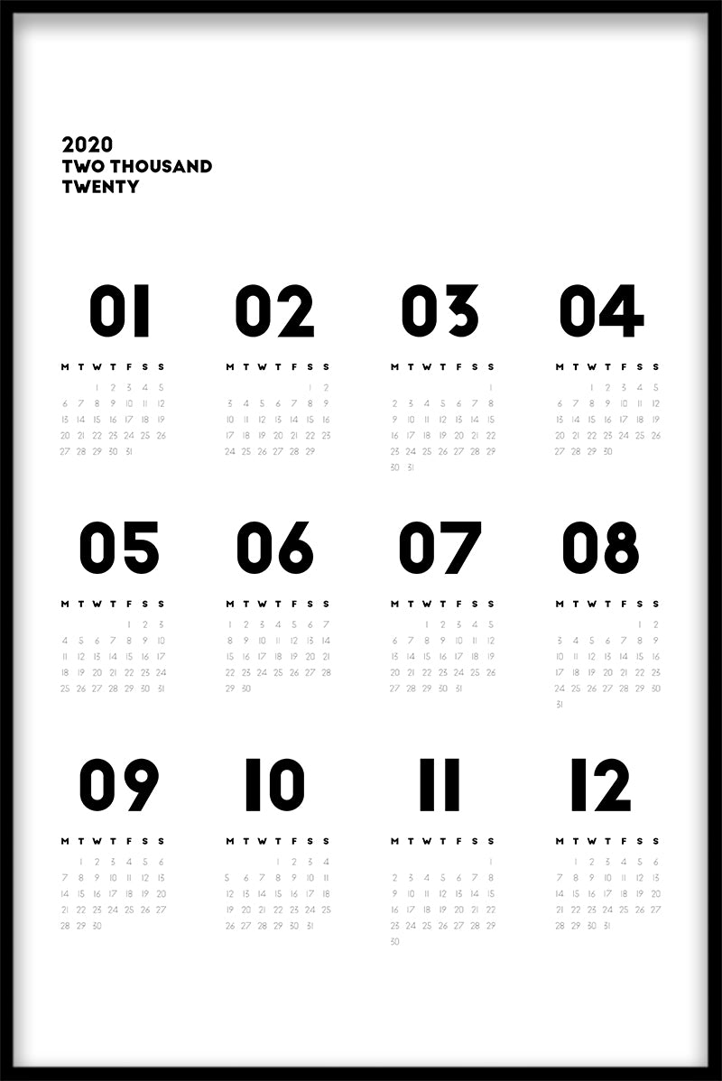Calendar N02 juliste