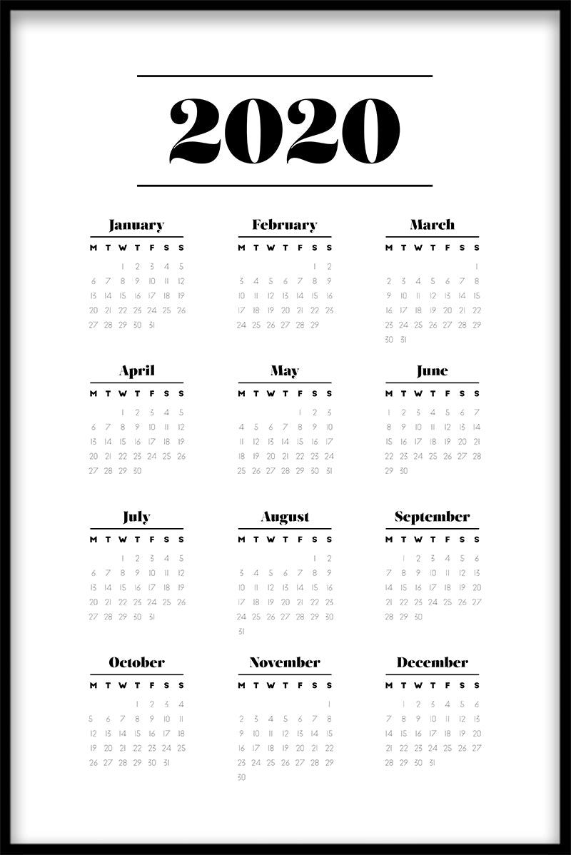 Calendar N03 juliste