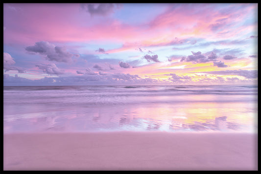 Beach Pink Sunset juliste