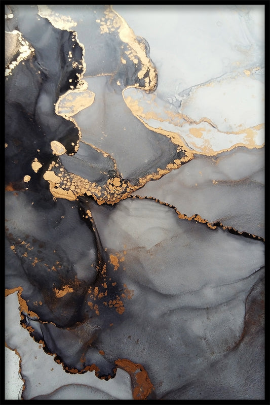 Abstract Black Gold juliste