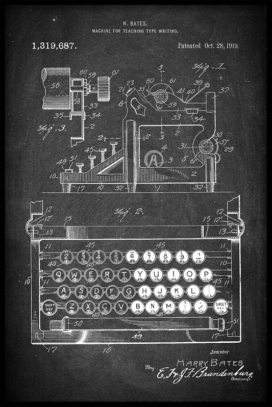 Typewriter Patent juliste