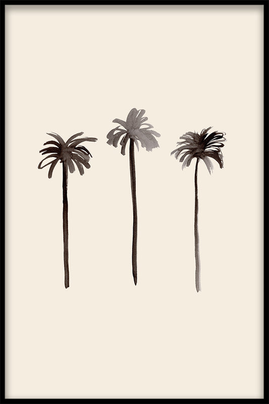 Palm Trees Ink juliste