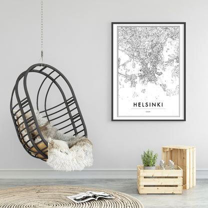 Helsinki Map juliste