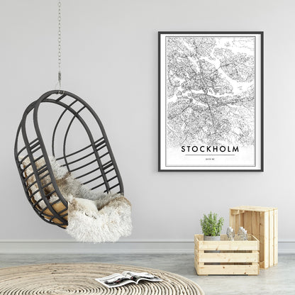 Stockholm Map juliste