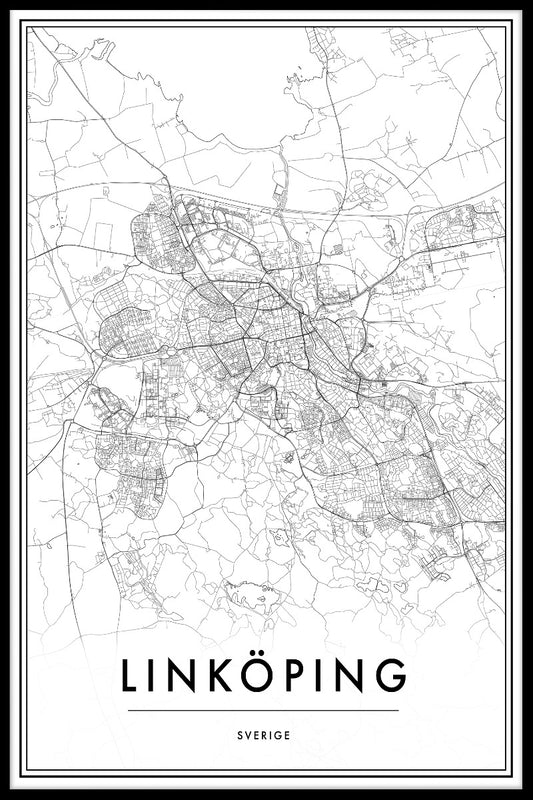 Linköping Map juliste