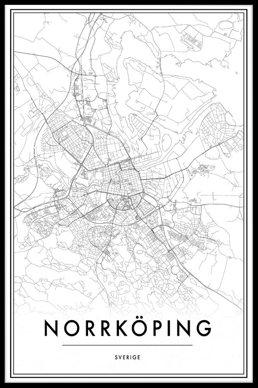Norrköping Map juliste