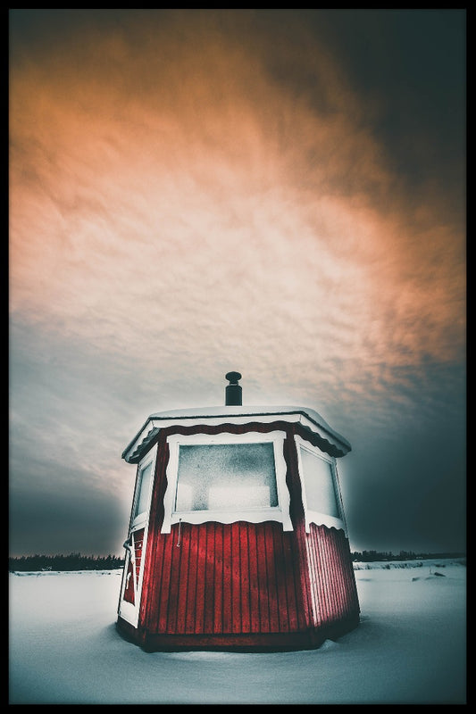 Finnish Winter Lake juliste